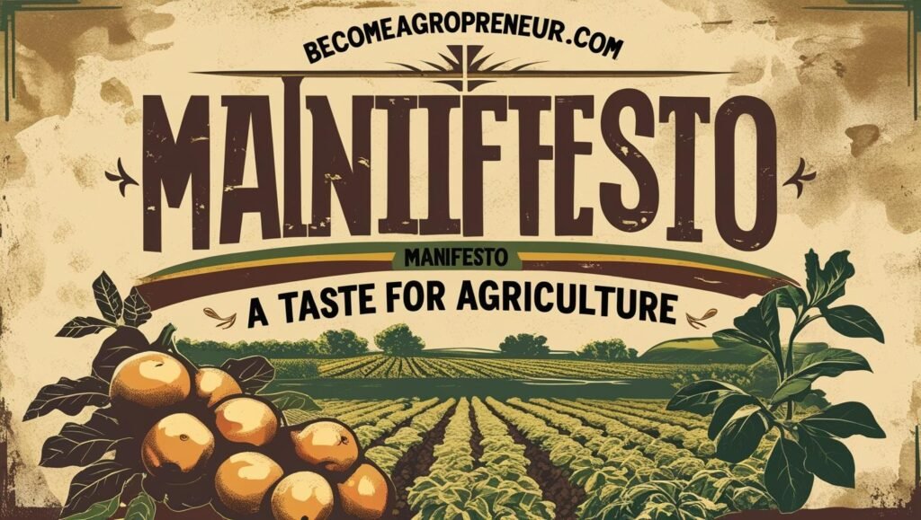 BecomeAgropreneur.com  MANIFESTO: 